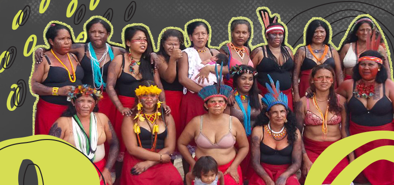 Climate justice for them - indigenous women Photo Erisvan Guajajara -Amazônia Real
