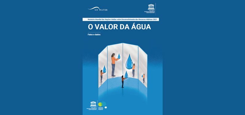 Capa do Relatório O Valor da Água 2021 - Unesco