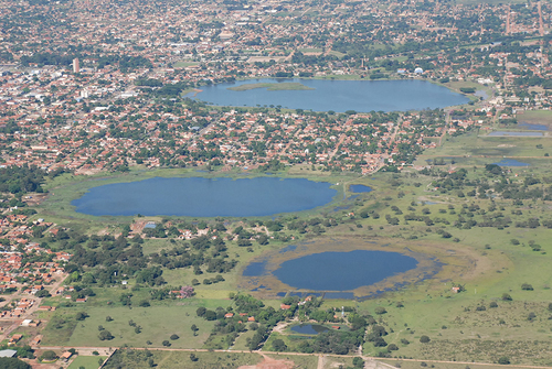 Vista aérea de Três Lagoas, em Mato Grosso do Sul