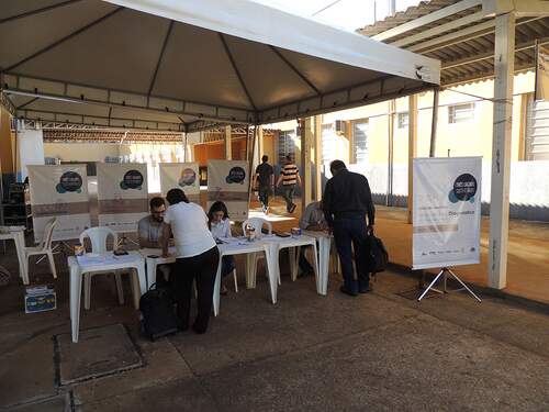 Stand de participação no Plano de Desenvolvimento Sustentável