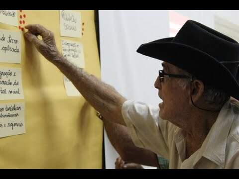 a man takes part in activities for local development