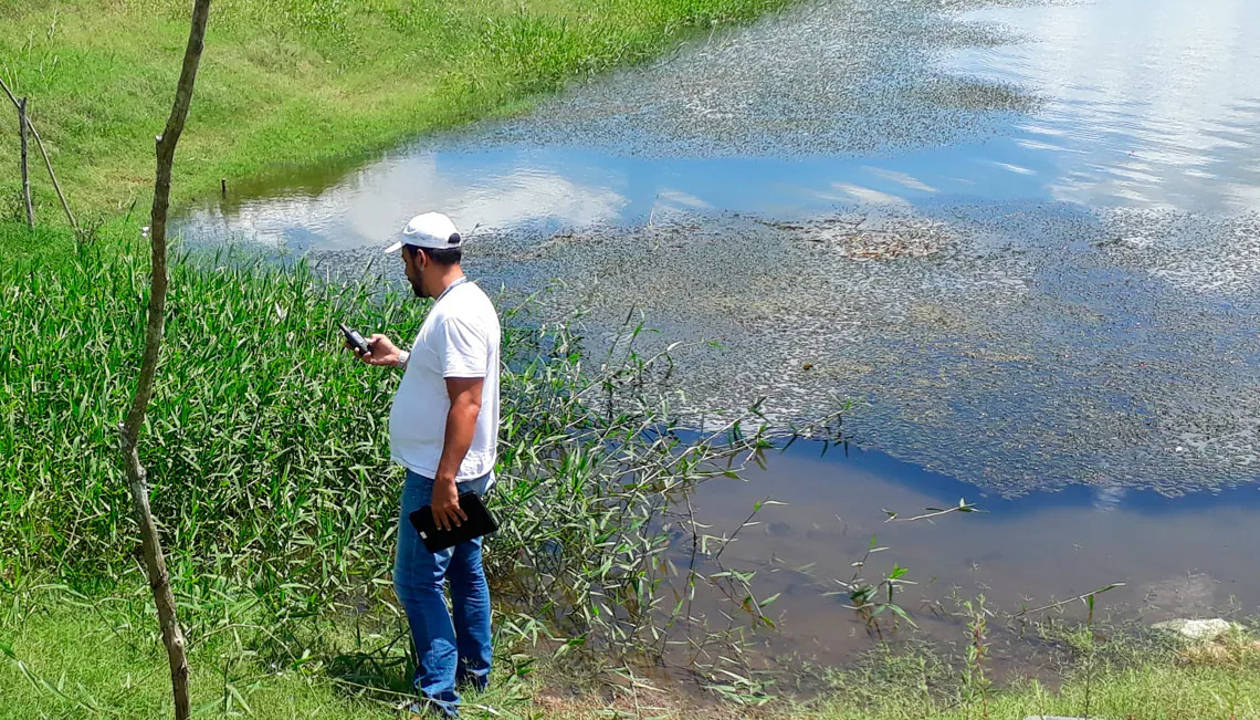 Colaborador Synergia avalia Rio Capibaribe Colaborador Synergia avalia Rio Capibaribe