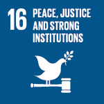 SDG16 – Peace, justice and strong institutions