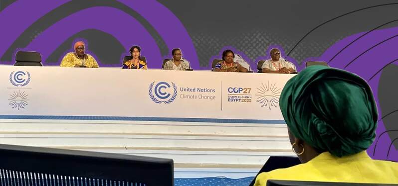 Justiça climática por elas - Mesa só de mulheres na COP27 Foto Oforiwa Darko_GBC Ghana