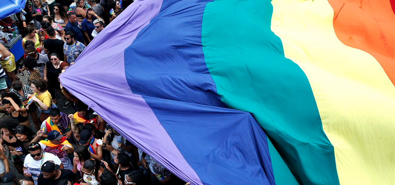 Representatividad bandera LGBTQIAP+ Foto: Tânia Rêgo/Agência Brasil