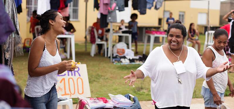 Mujeres en el Complejo Habitacional Lavras. Liderazgo Comunitario.