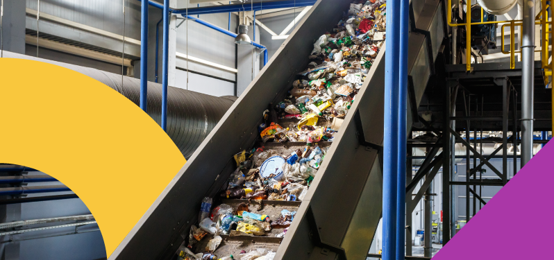 Environment Month Photo AdobeStock - conveyor belt with recycled materials