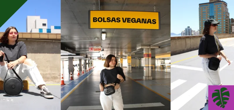 Mês do Meio Ambiente Foto Site Regressa mulheres com bolsa vegana