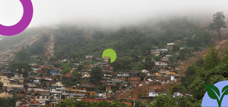 Mes del Medio Ambiente - comunidad golpeada por deslizamiento de tierra