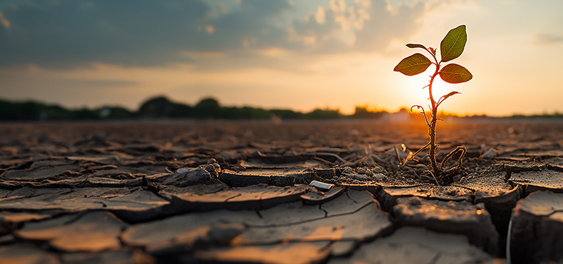 Dry soil due to climate change.  Photo: Adobe Stock
