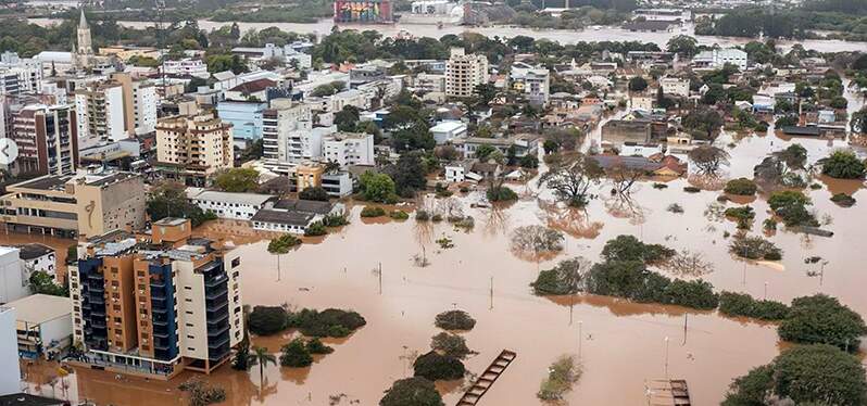 Forest and Climate Day Flood in a city in southern Brazil Photo: Marcelo Caumors/ Reproduction Instagram