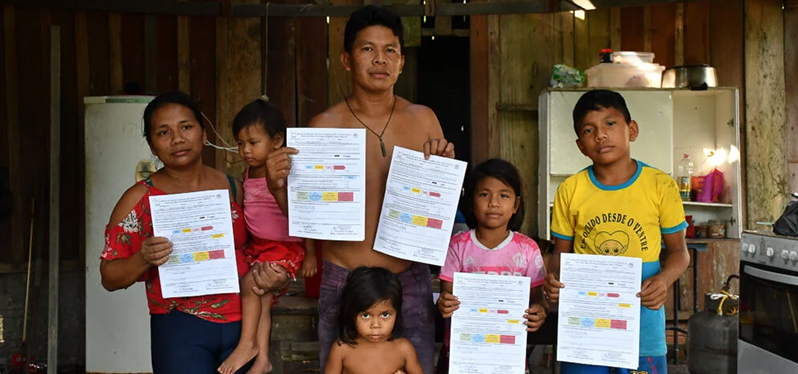 Família do povo Munduruku é contaminada com mercúrio. Foto: João Paulo Guimarães
