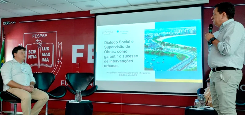 Luciano Borges, diretor de desenvolvimento da TPF Engenharia, e André Guimarães, coordenador de projetos da Synergia Socioambiental